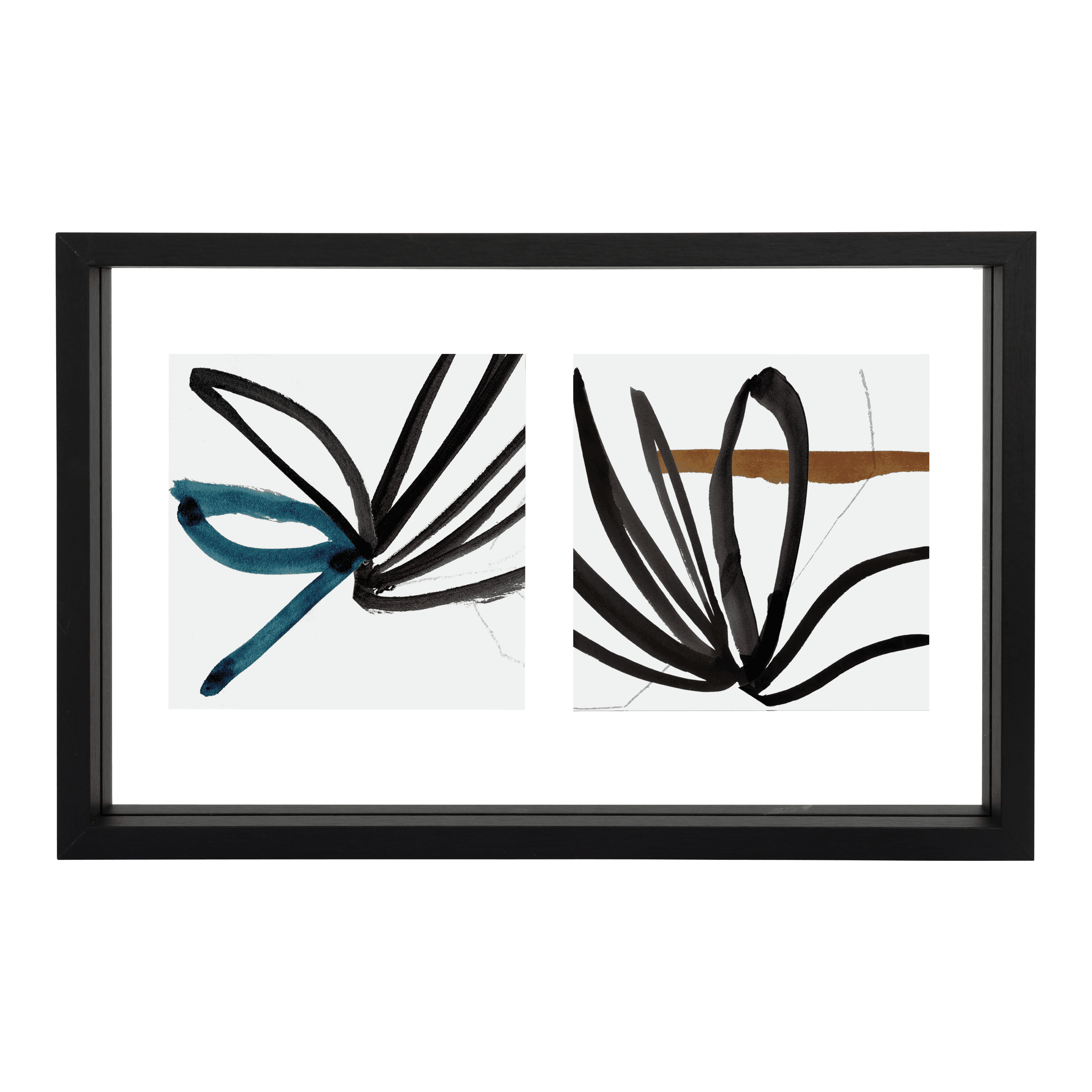 Photo Frame Floating Minimalism Double, Black - Urban Nature Culture