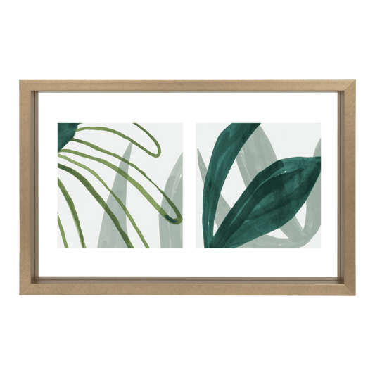 Photo Frame Floating Double, Gold - Urban Nature Culture