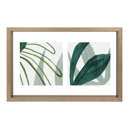 Photo Frame Floating Double, Gold - Urban Nature Culture