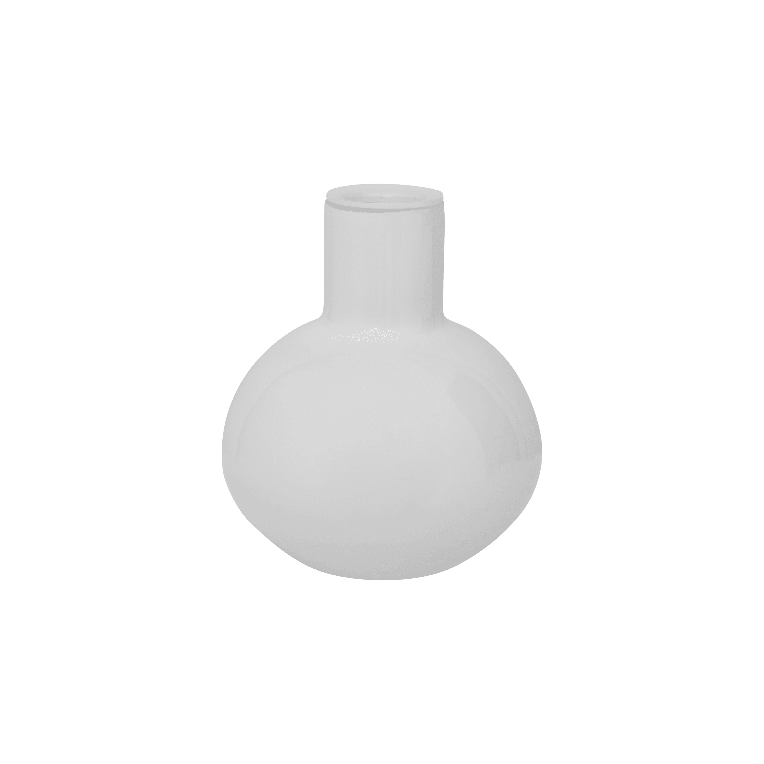 Candle holder Bubble recycled glass Opaque S, white - Urban Nature Culture