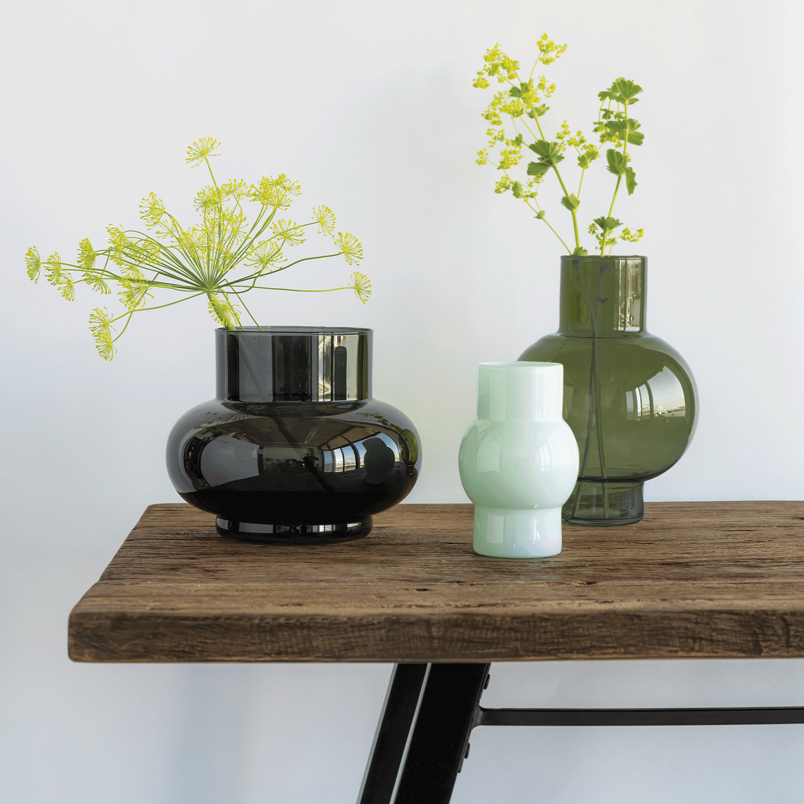 Office desk reclaimed wood and acacia - Urban Nature Culture