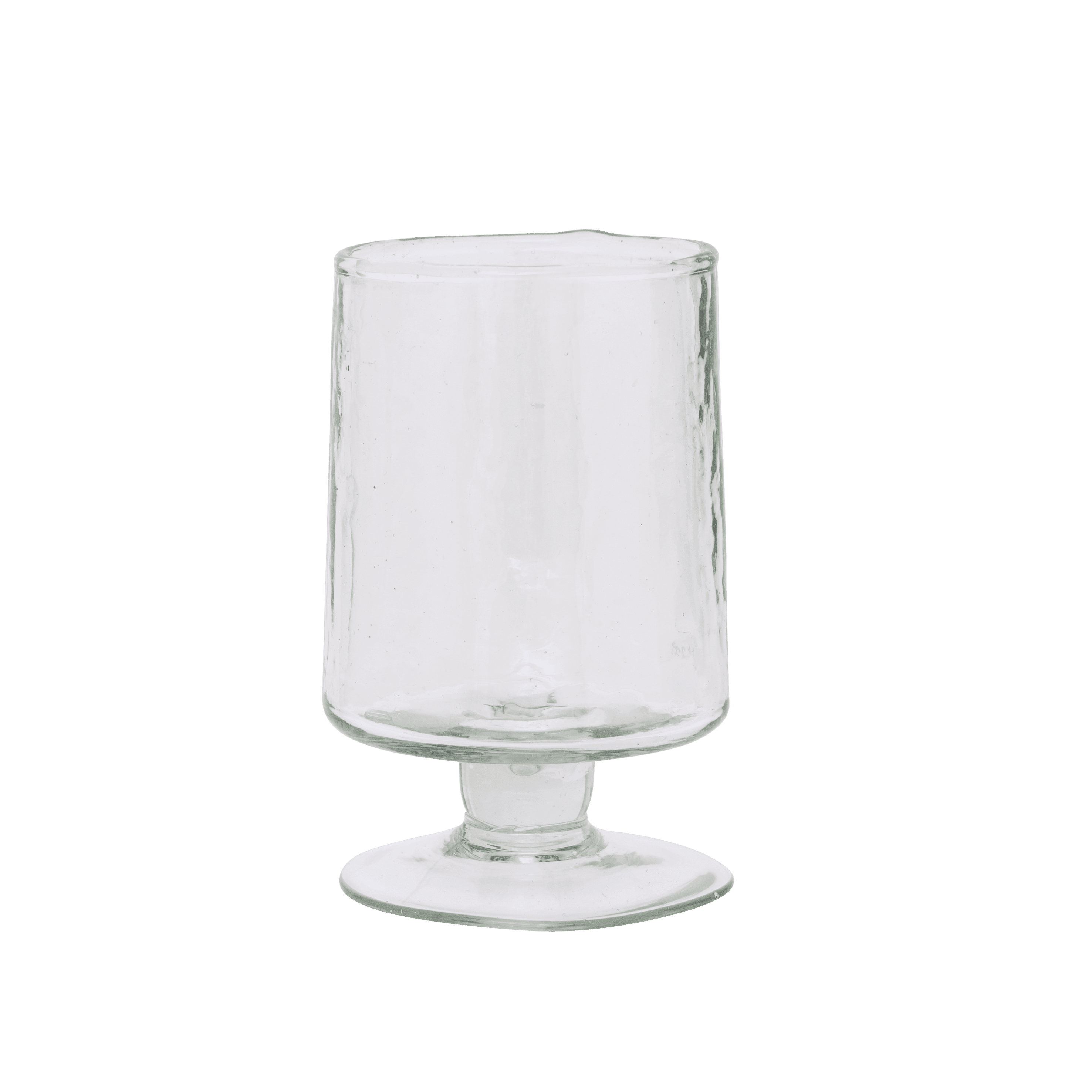 Wine Glass Hammered Transparent - Urban Nature Culture