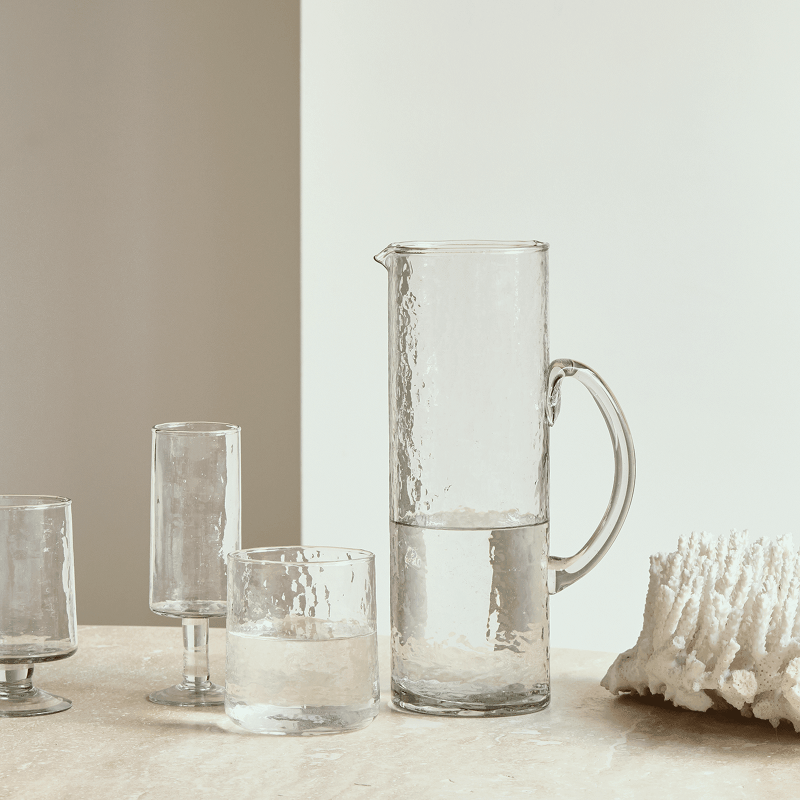 Tumbler Hammered Transparent - Urban Nature Culture