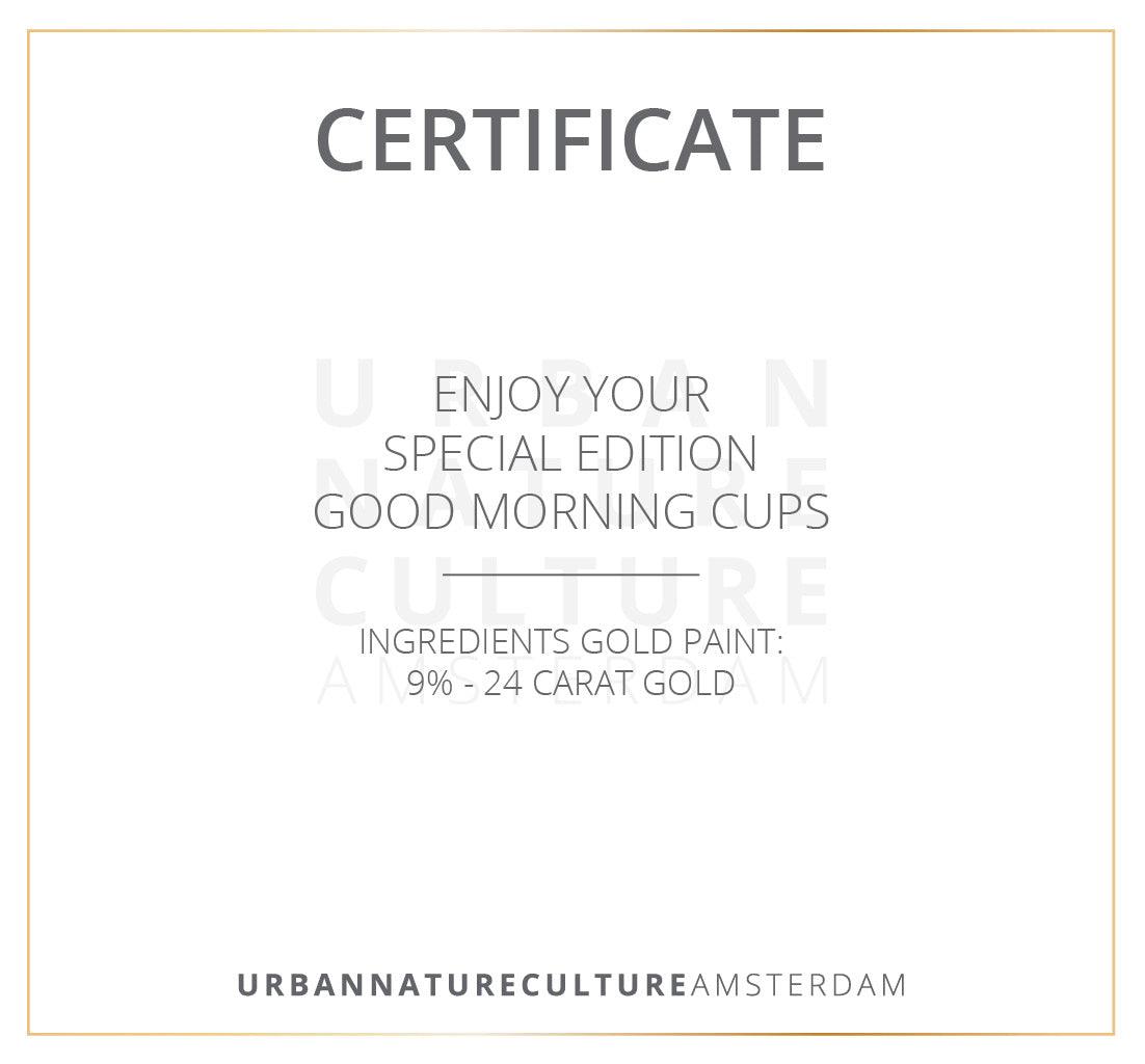Good Morning Cup Special Edition Circle Gold s/2 in giftbox - Urban Nature Culture