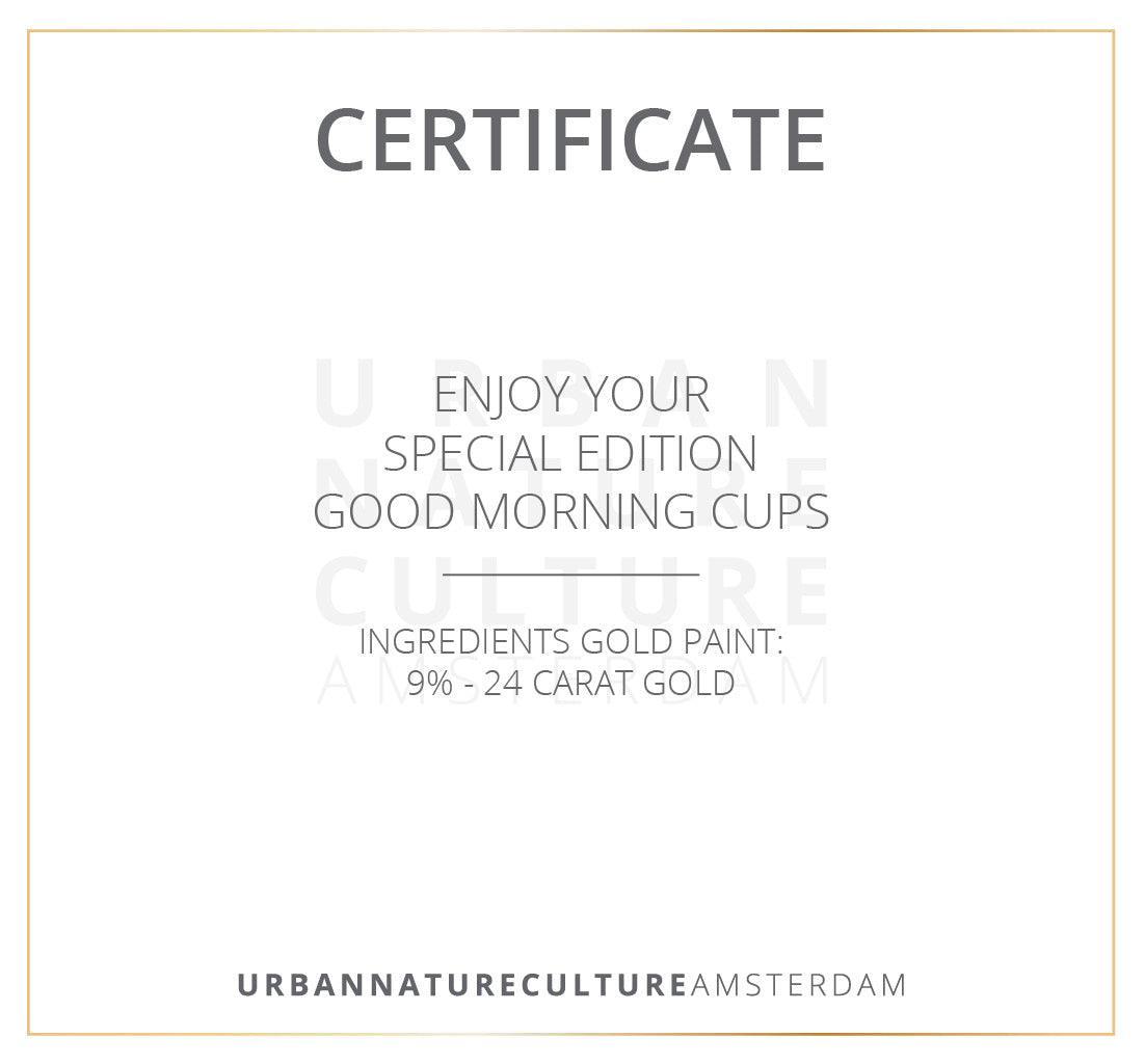 Good Morning Cup Special Edition Circle Gold s/2 in giftbox - Urban Nature Culture