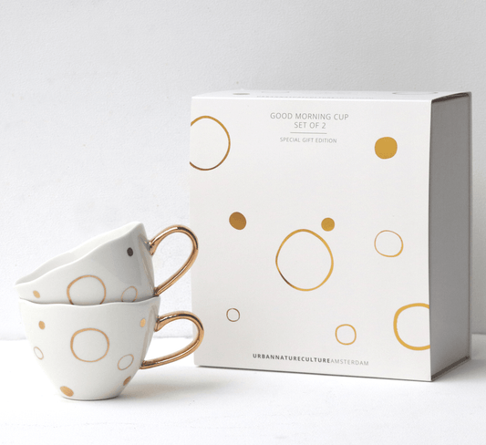 Good Morning Cup Special Edition Circle Gold s/2 in giftbox - Urban Nature Culture